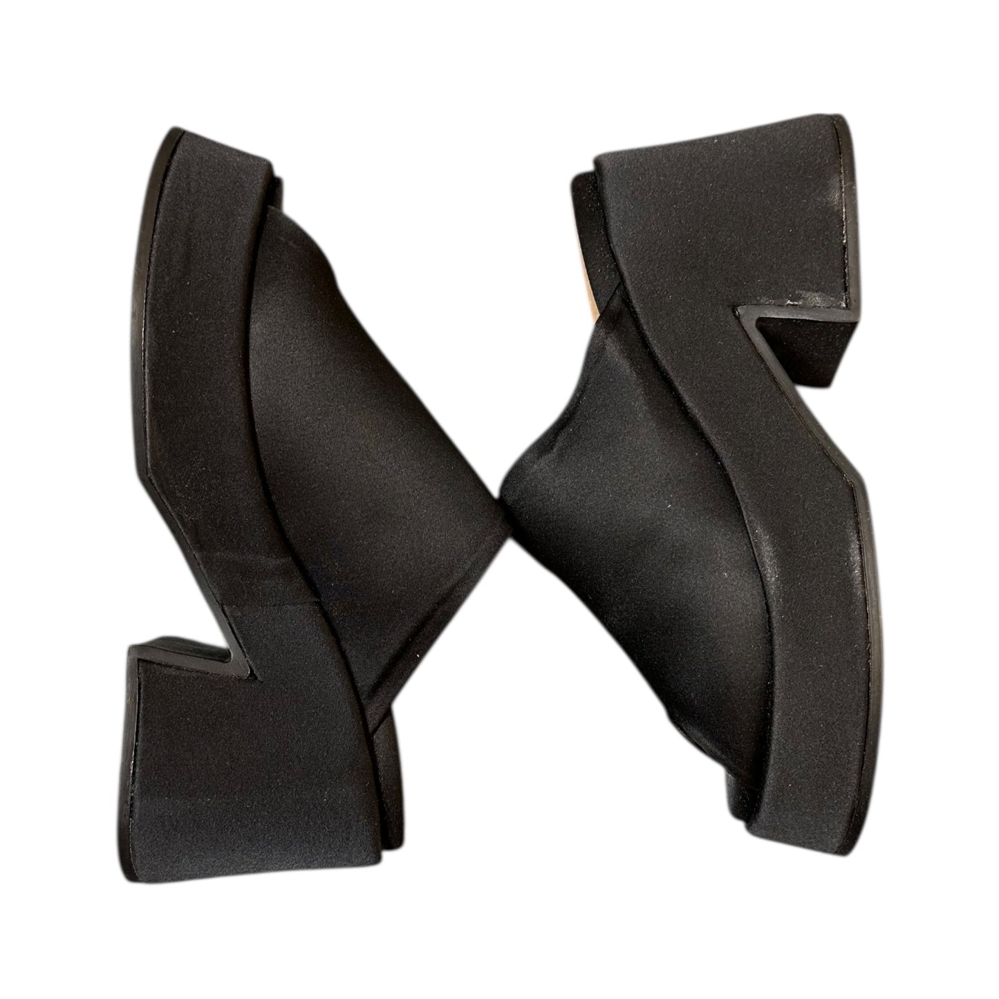 Ganni Black Wedge Mule Sandals