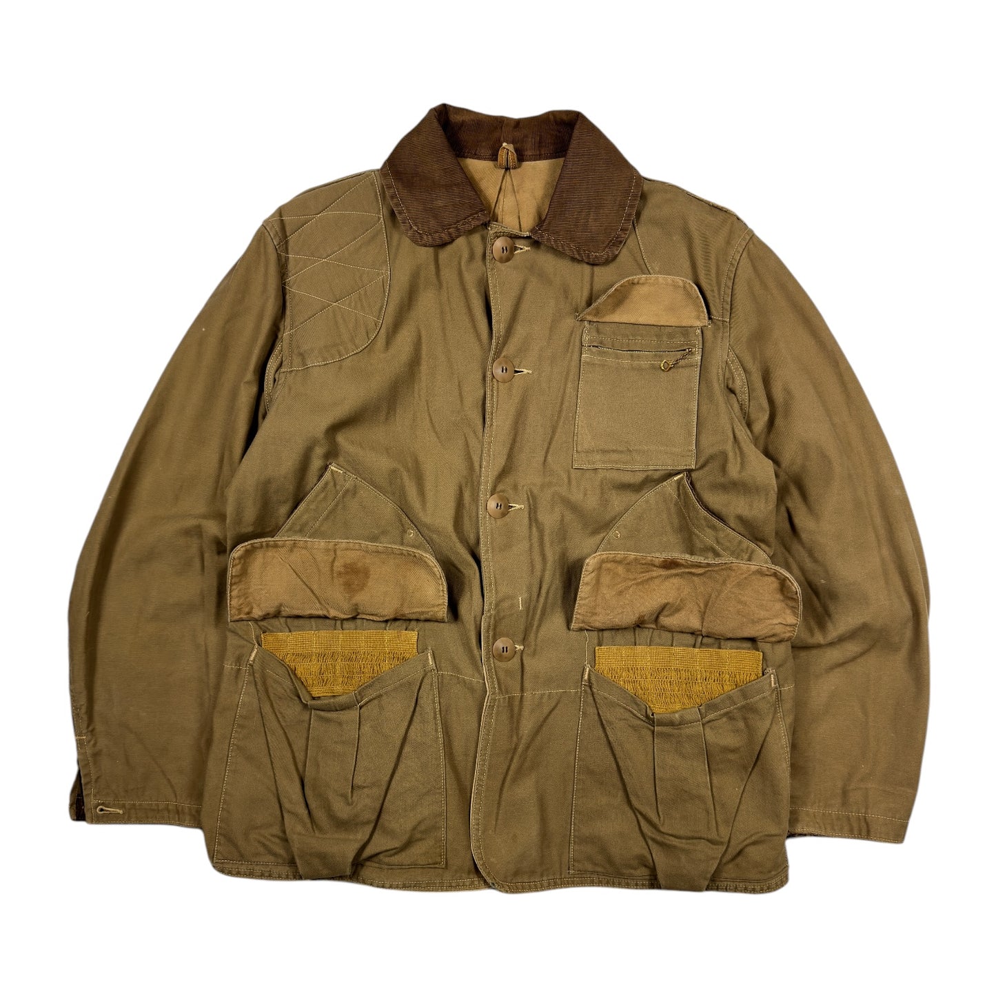 Antique 1950s Duck Hunting Brown Jacket