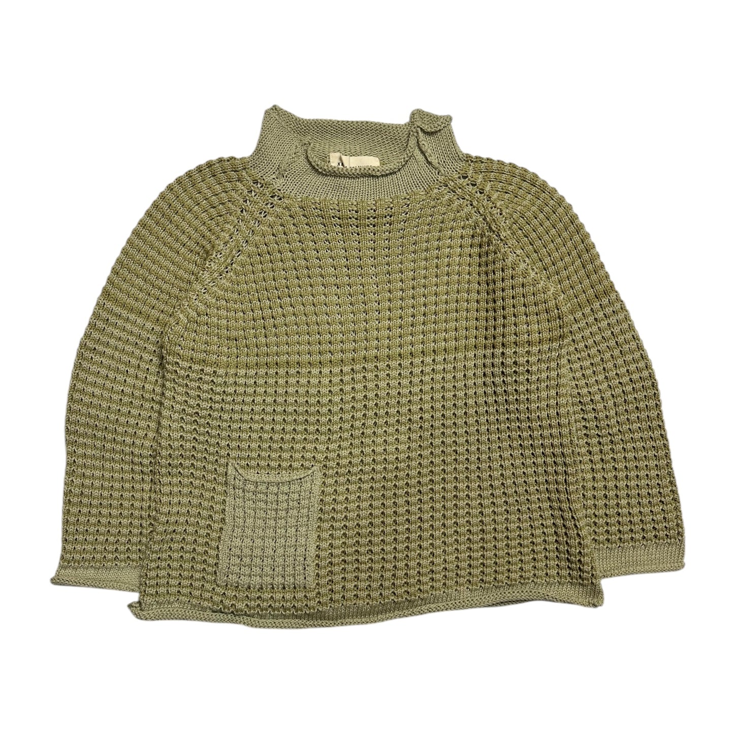 Xenia Telunts Green Fisherman Knit Sweatshirt