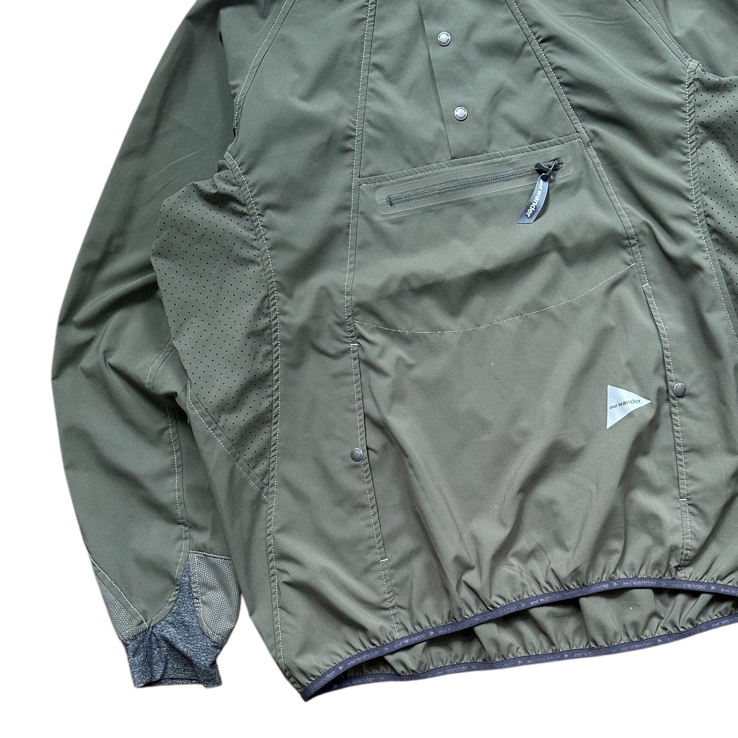 And Wander Pullover Khaki Jacket