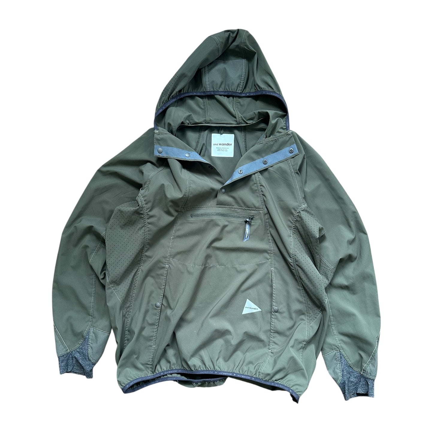 And Wander Pullover Khaki Jacket