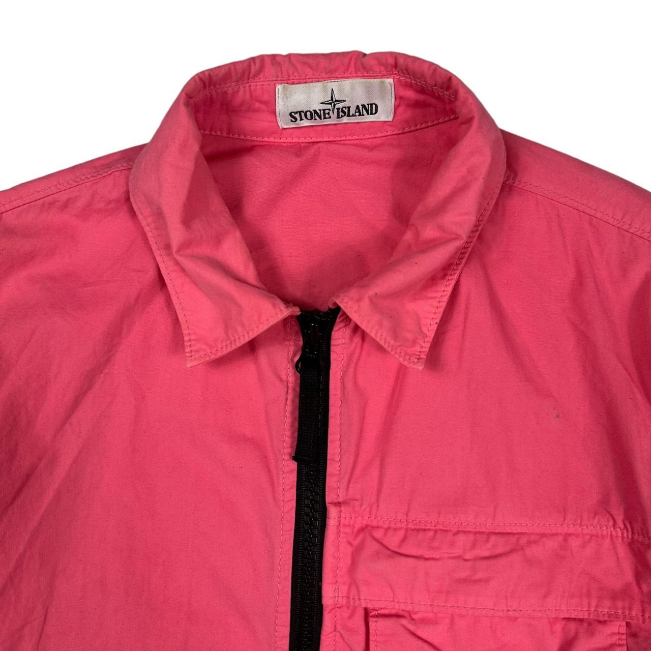 A/W 2020 Stone Island Zipped Pink Over-shirt