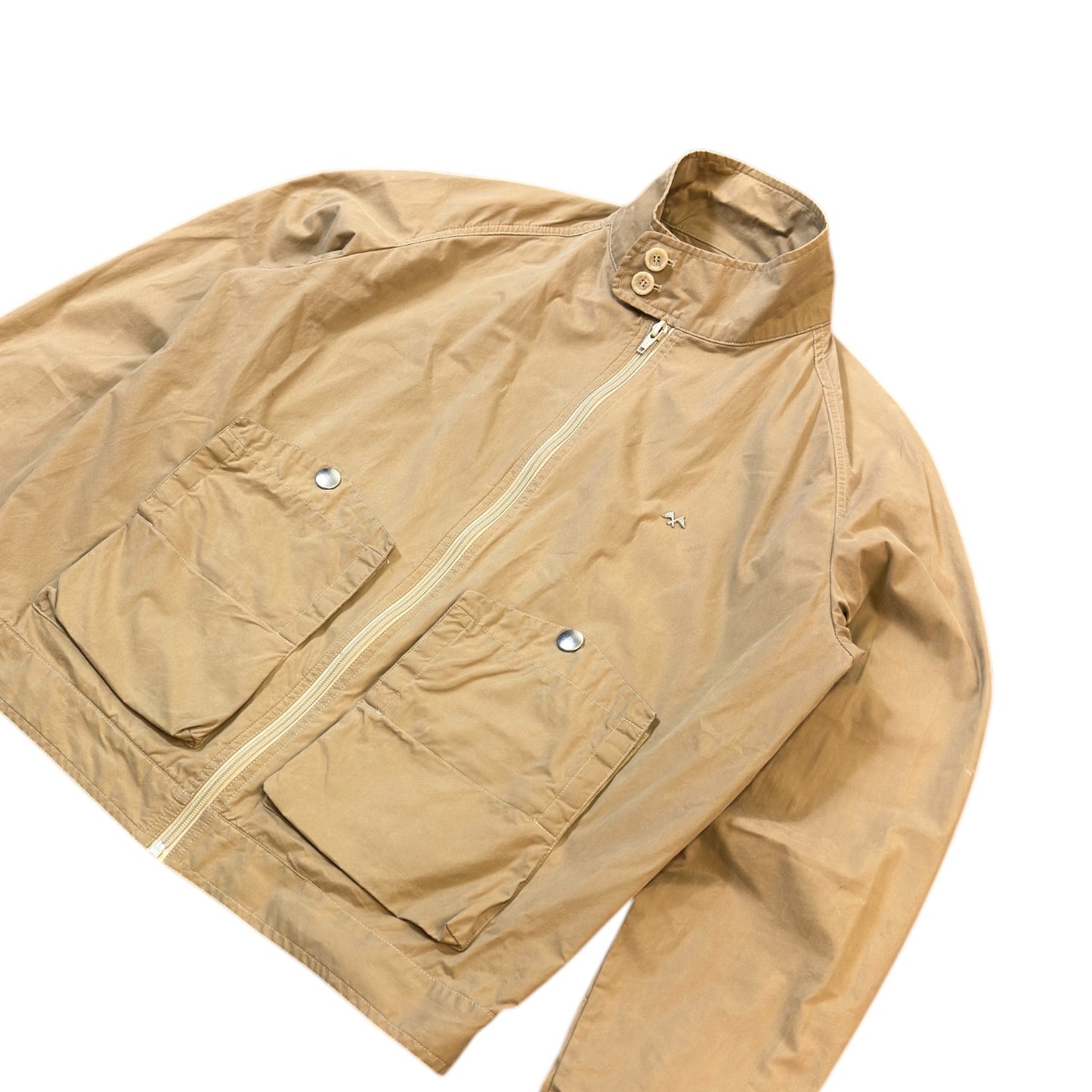 Thomas Burberry Concealed Pocket Cream Jacket