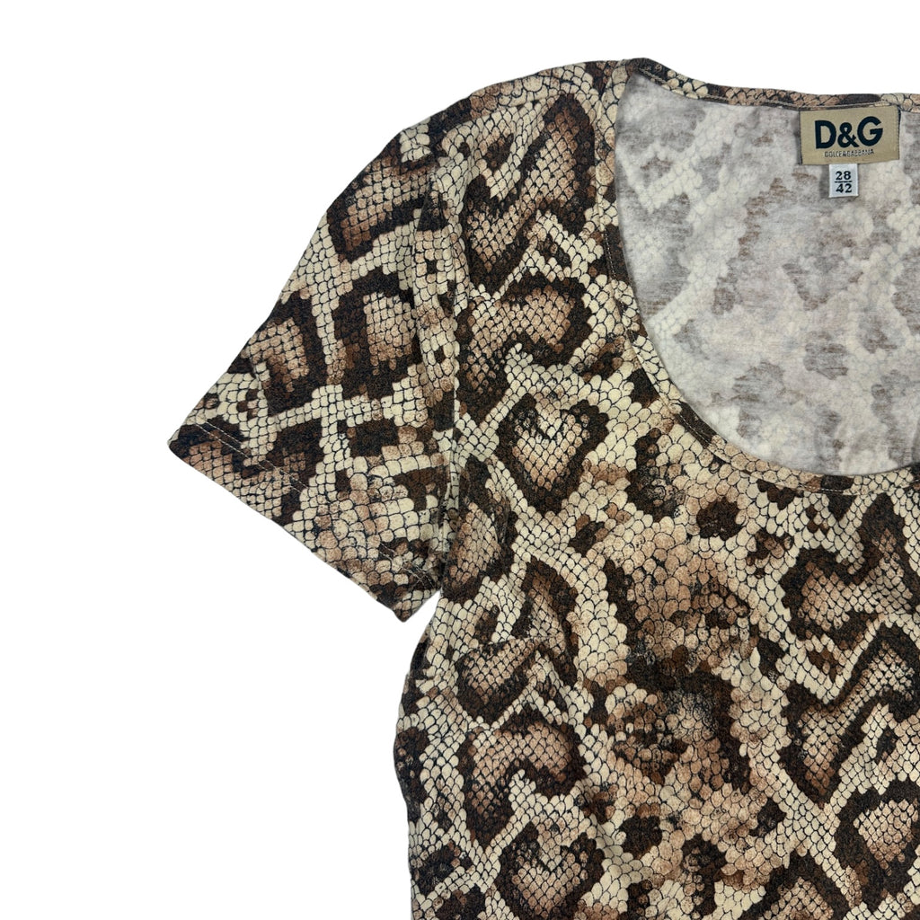 Dolce Gabbana Snakeskin Top