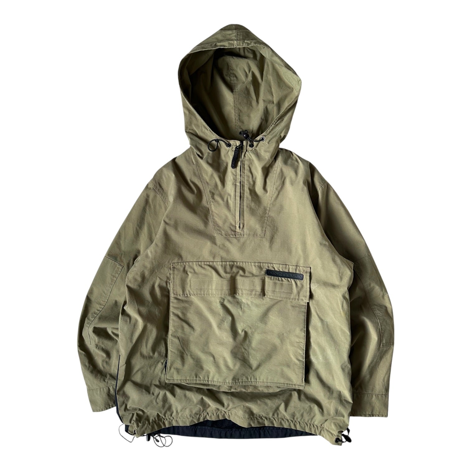 DKNY Beige Hooded Smock Jacket