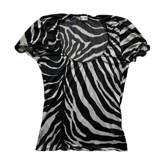 Dolce Gabbana Zebra Print Top