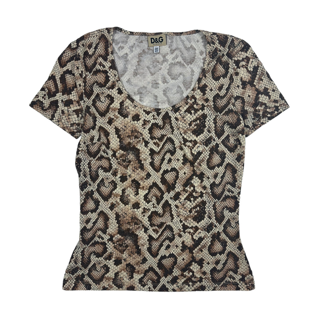 Dolce Gabbana Snakeskin Top