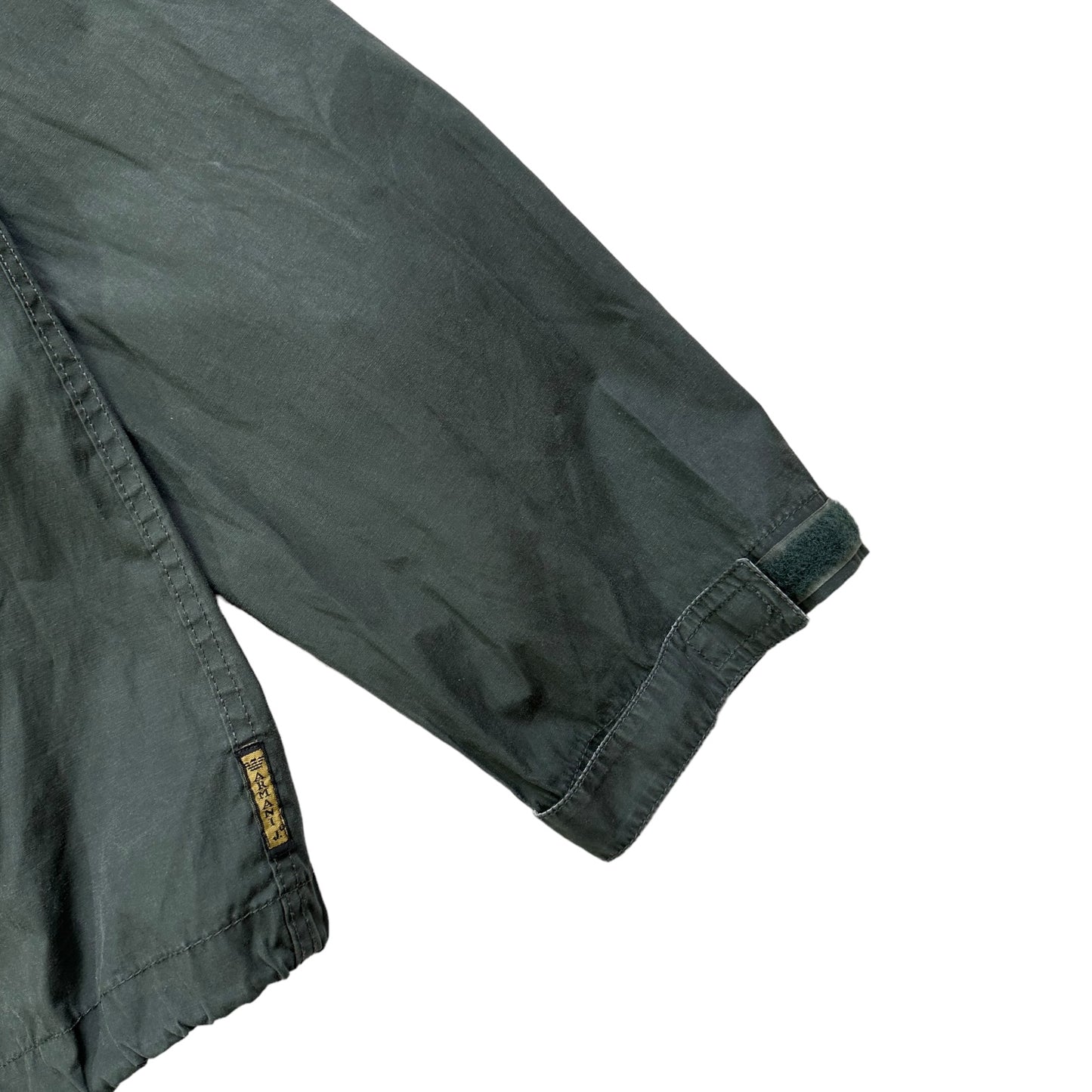 Vintage 1990s Armani Jeans Grey Cotton Smock Jacket