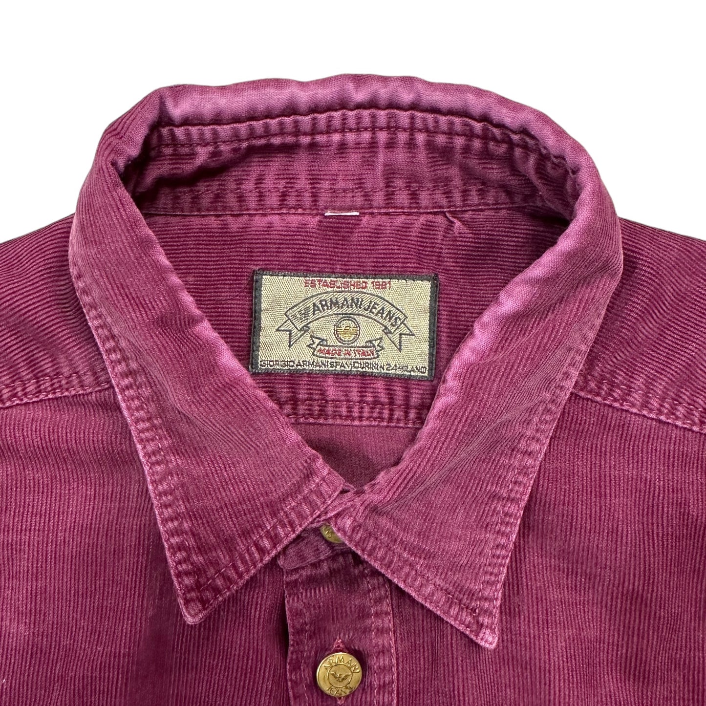 Vintage Armani Jeans Corduroy Shirt