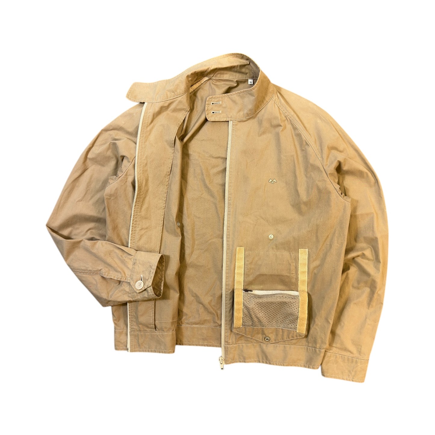 Thomas Burberry Concealed Pocket Cream Jacket