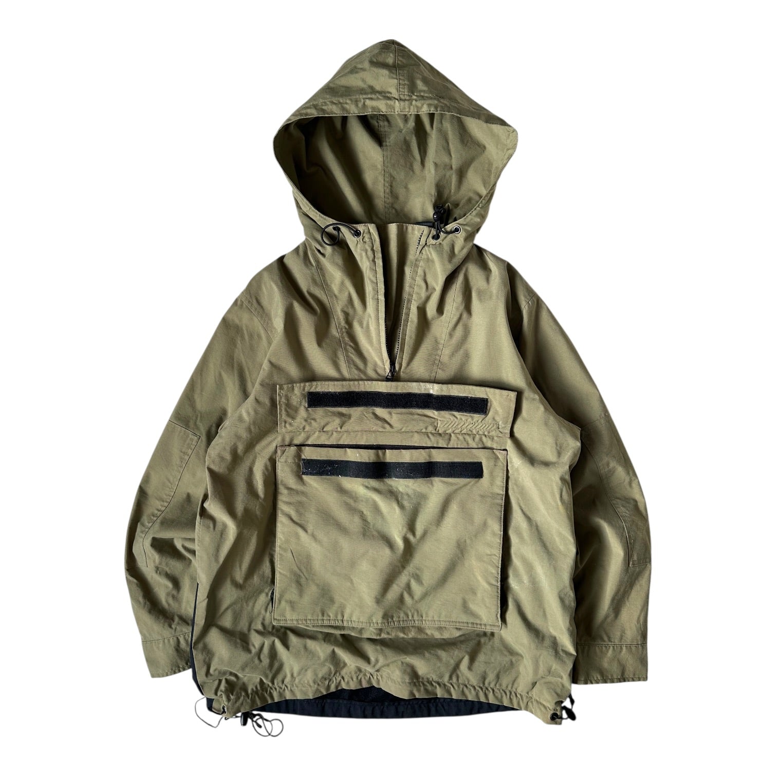 DKNY Beige Hooded Smock Jacket