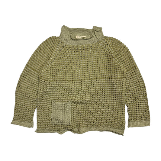Xenia Telunts Green Fisherman Knit Sweatshirt