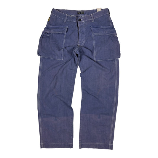 Armani Jeans Workwear Style Blue Trousers