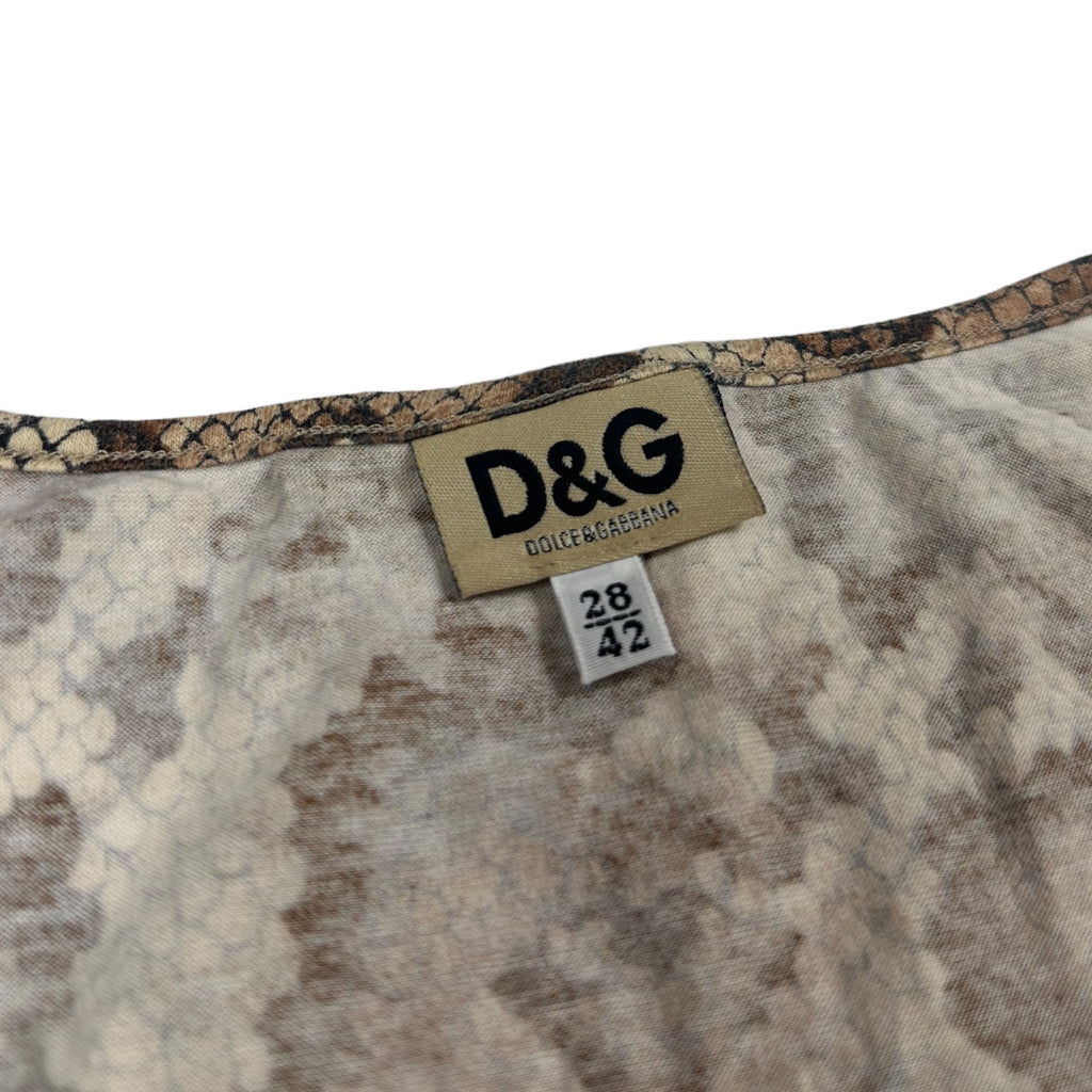 Dolce Gabbana Snakeskin Top