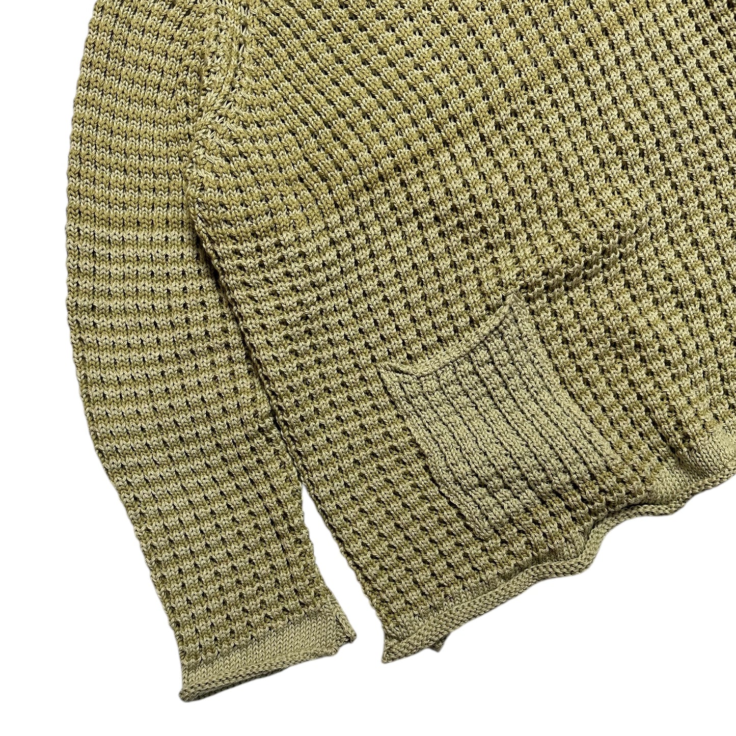 Xenia Telunts Green Fisherman Knit Sweatshirt