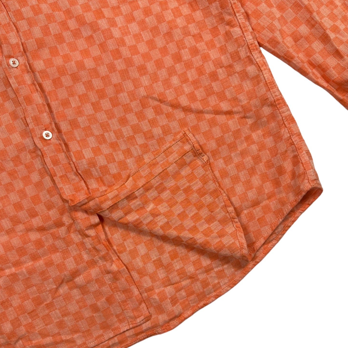 Armani Jeans Patterend Orange Shirt
