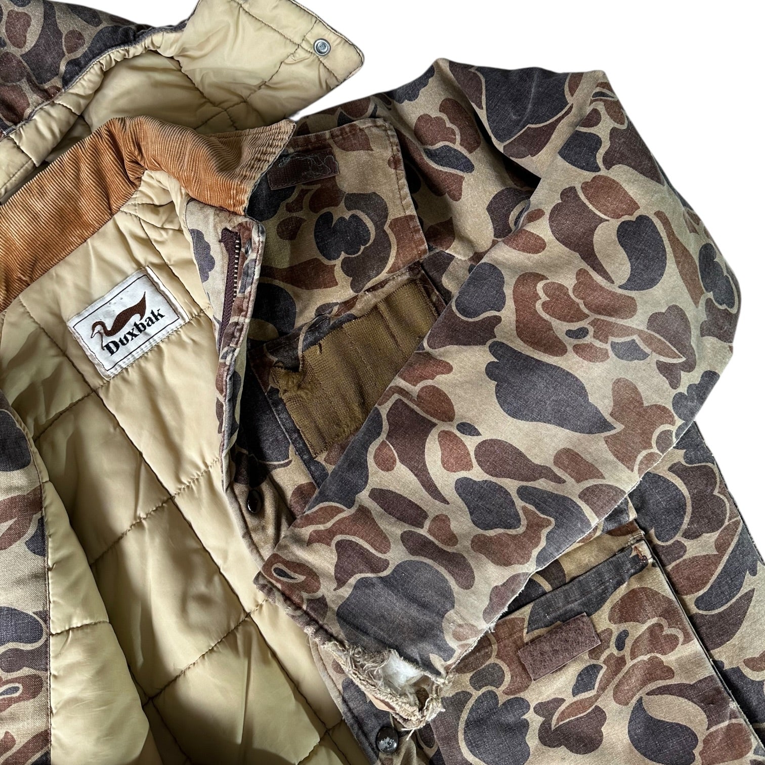 Duxbak Hooded Camouflage Hunting Jacket