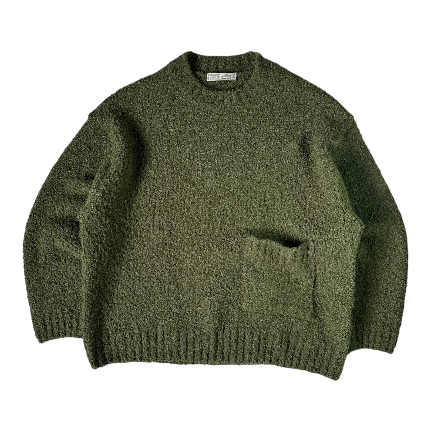 FrizmWorks Boucle Green Sweatshirt