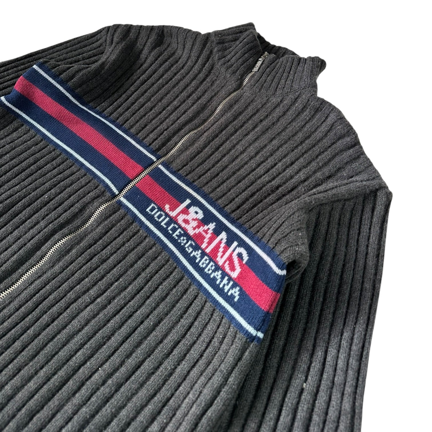 Dolce & Gabbana Brown Ribbed Cardigan