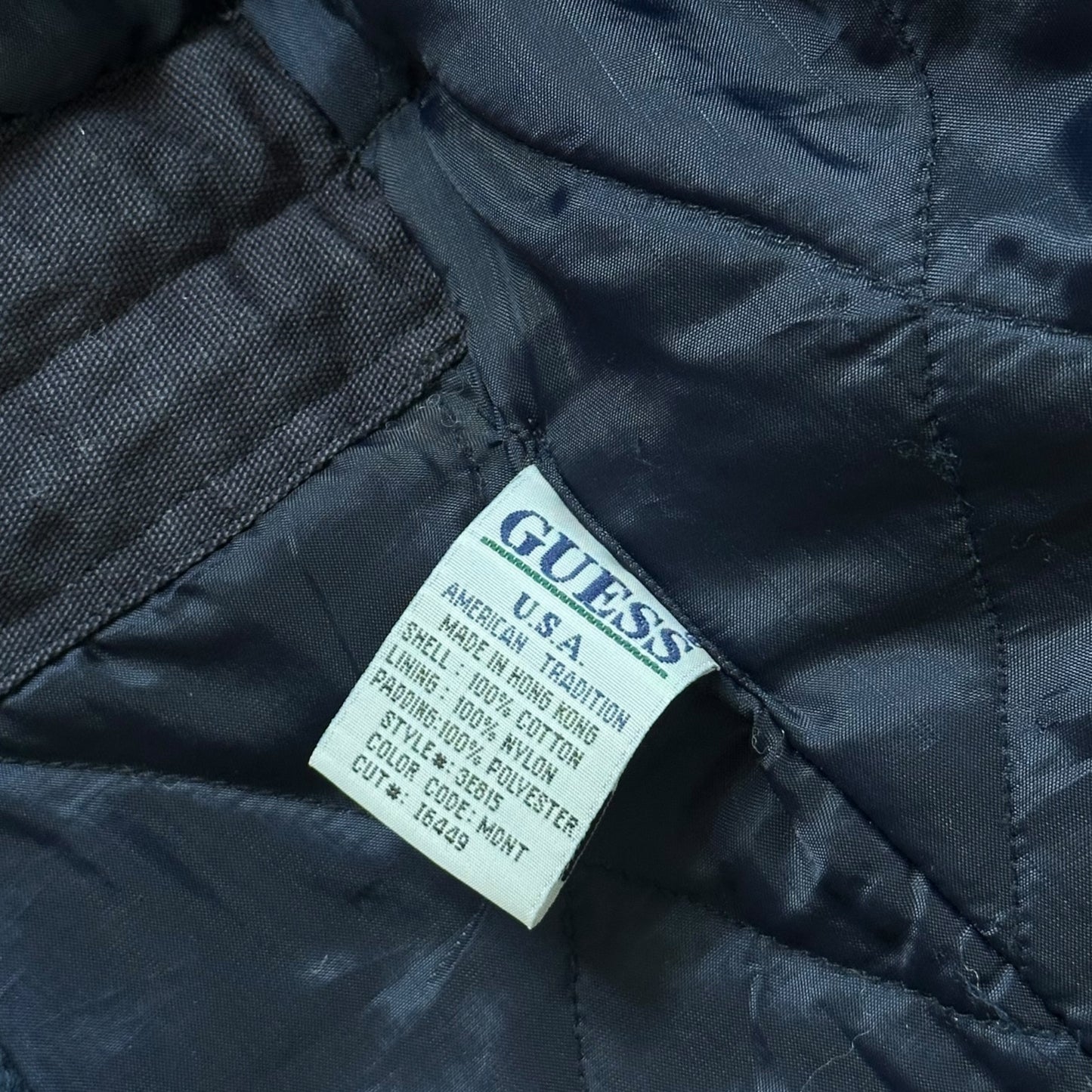 Guess Jeans Navy Blue Fireman Jacket