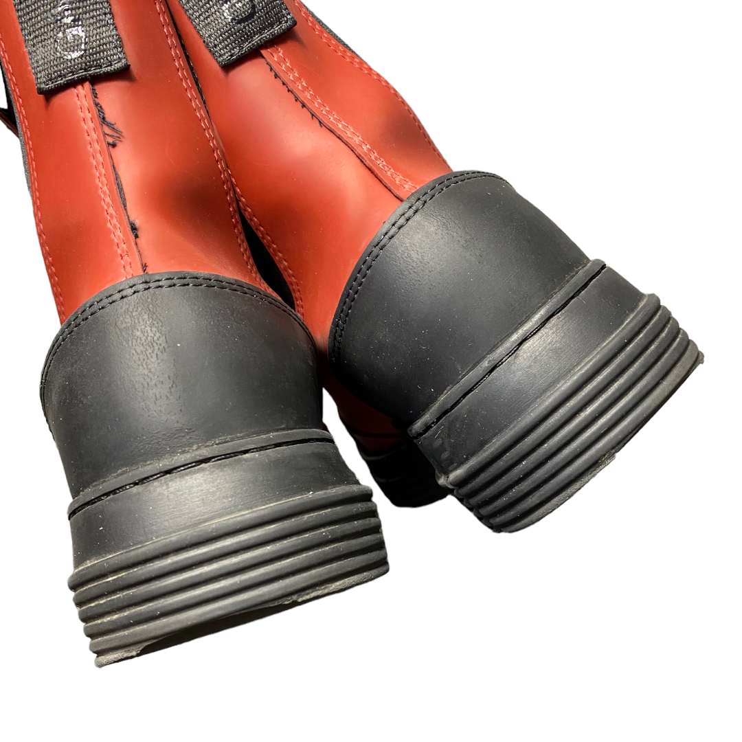 Ganni Recycled Rubber Orange Boots